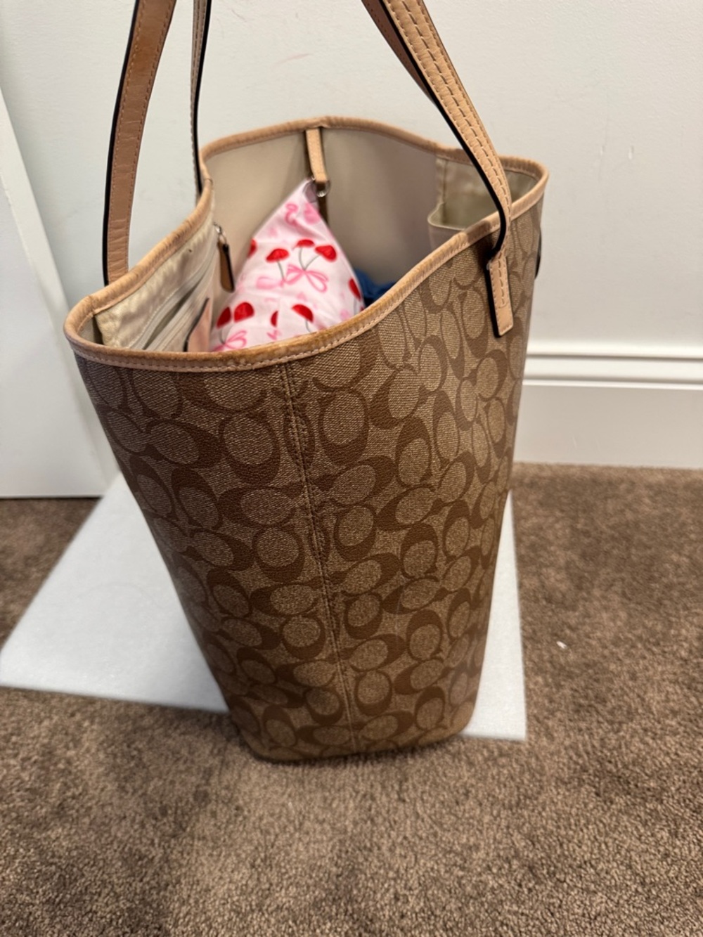 Coach signature logo metro city tote bag 2014 F29144 - Picture 8 of 12